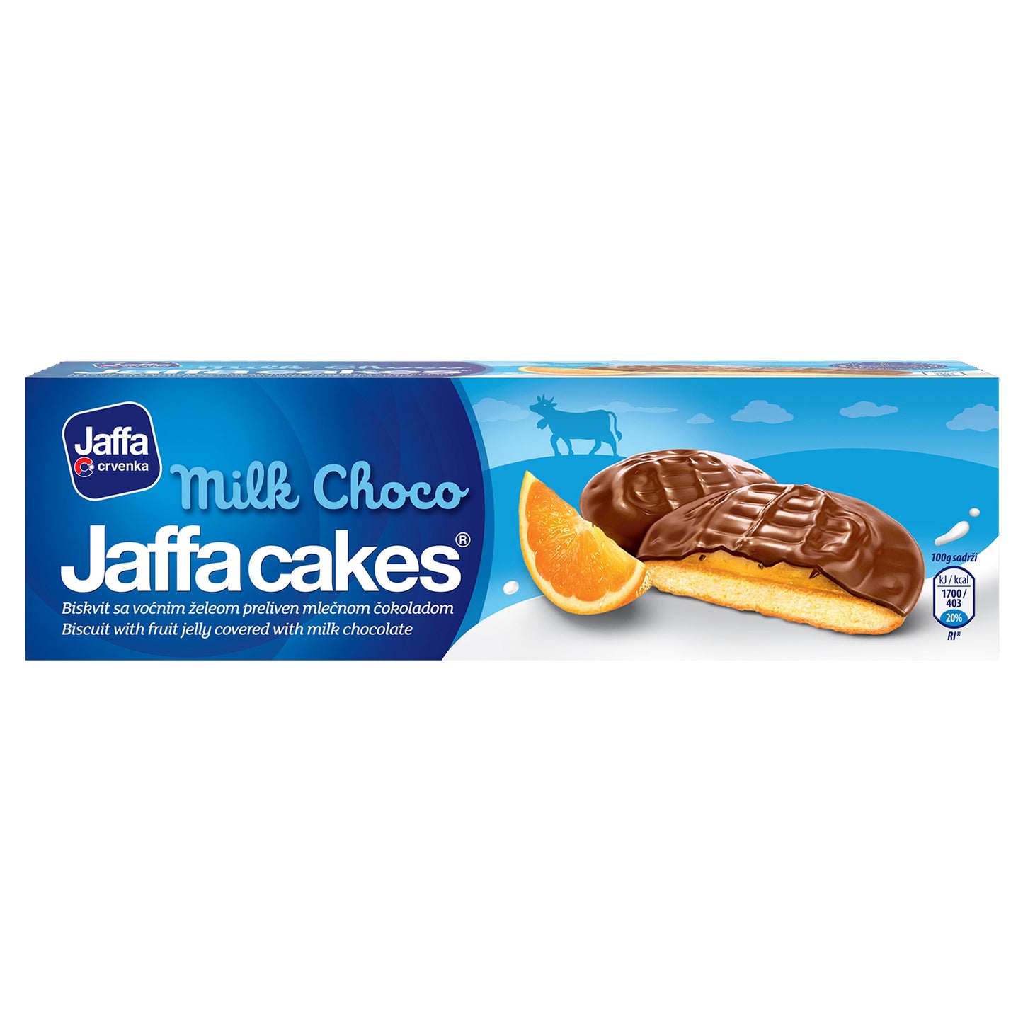 Crvenka Jaffa Milk Chocolate Biscuit Orange 158g