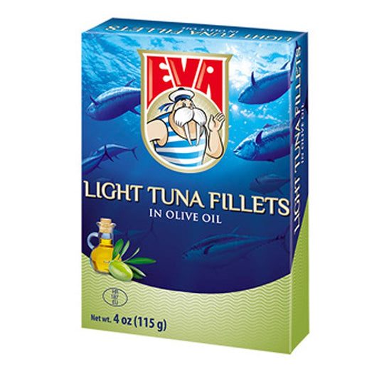 Eva Light Tuna Fillets in Olive Oil 115g