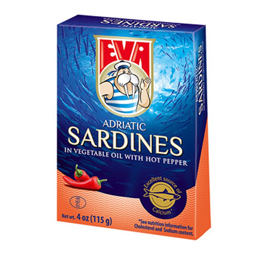 Eva Sardines with Hot Peppers 115g