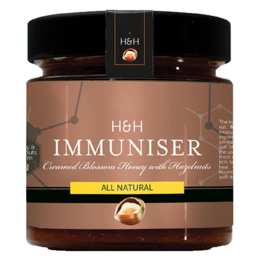 H&H Creamed Blossom Honey With Hazelnut (ALL NATURAL) 280g