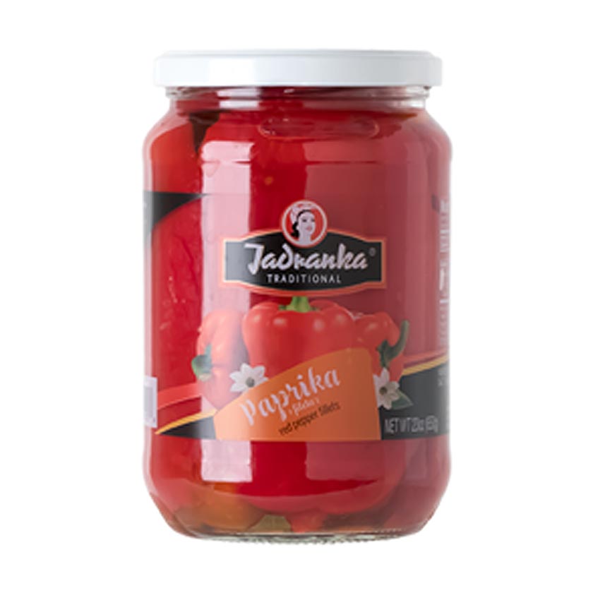 Jadranka Red Pepper Fillets 650g