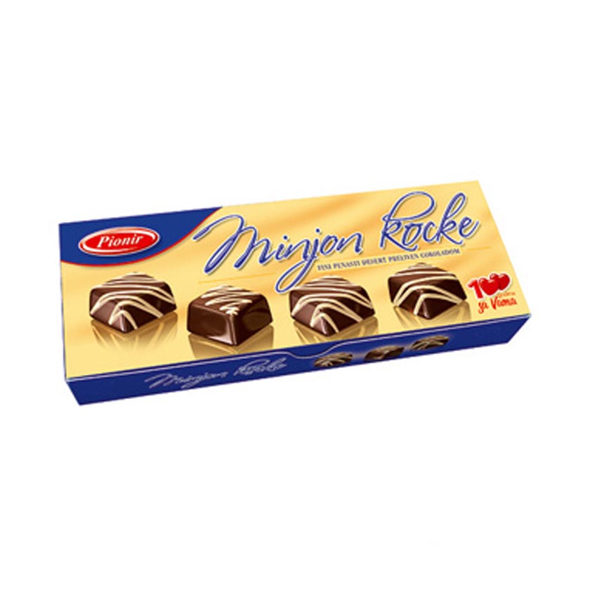 Pionir Minjon Kocke Chocolate Covered 260g