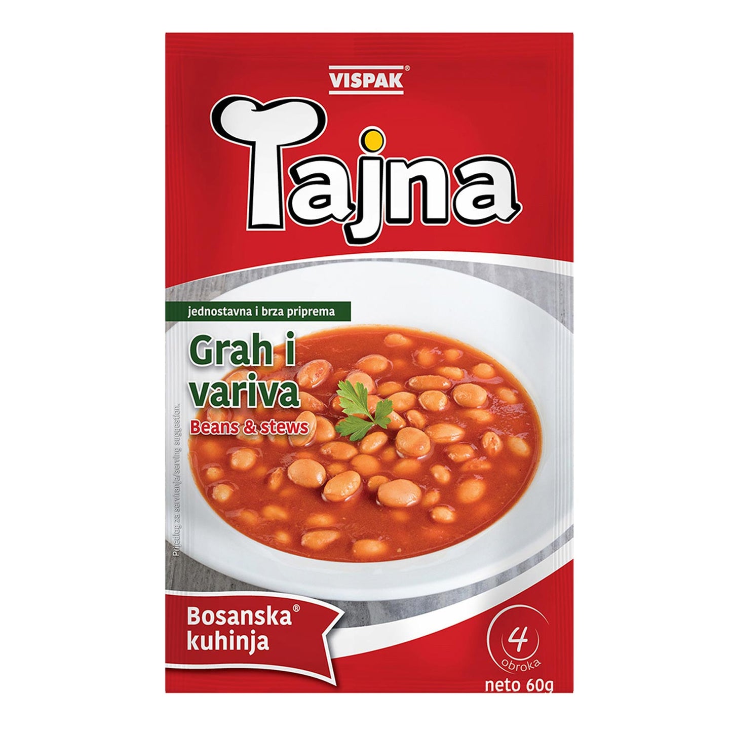 Vispak Tajna Grah Bean Soup & Stew 60g