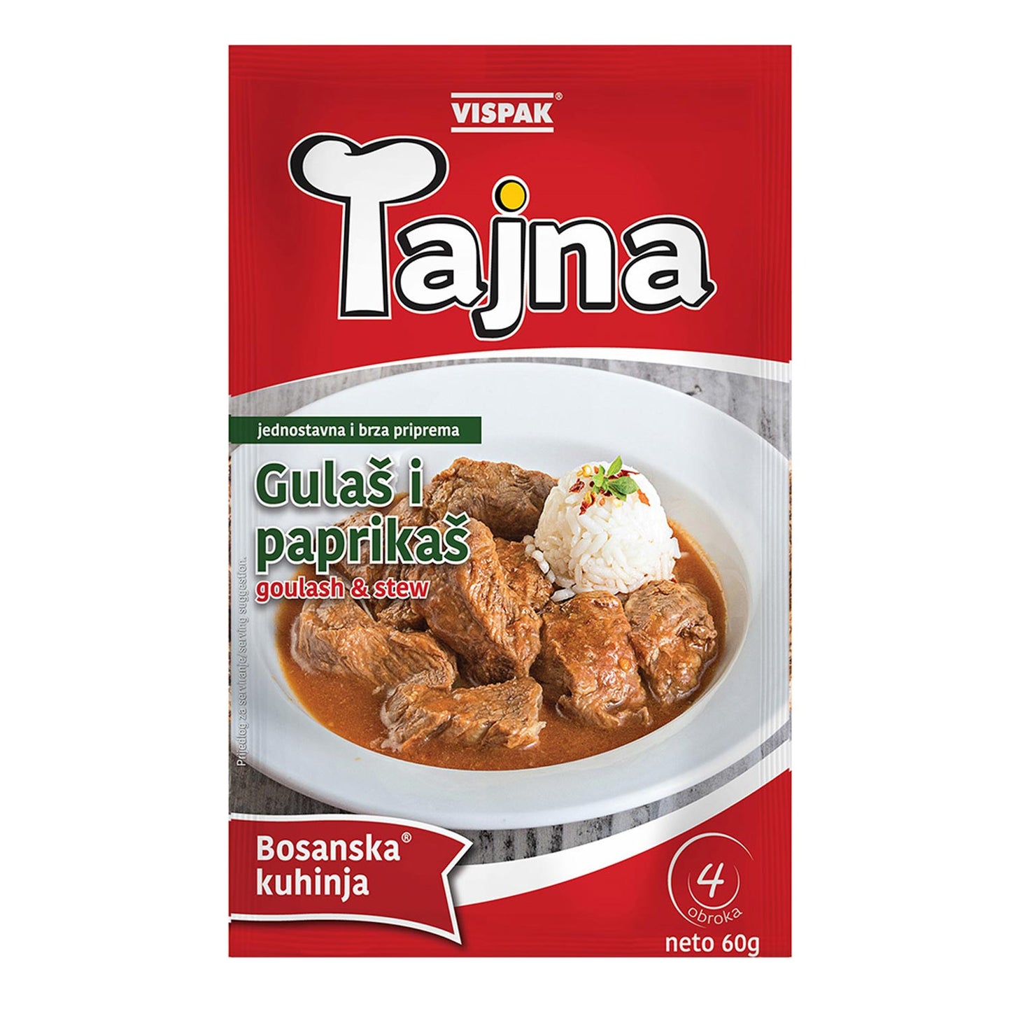 Vispak Tajna Gulash & Paprikash 60g