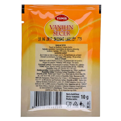 Yumis Vanilla Sugar, Vanilin Secer, 10g